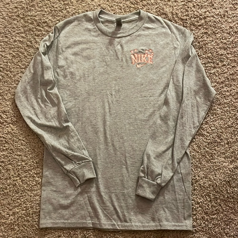 Embroidered Nike Hearts Long Sleeve Tee
